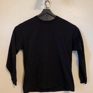 Vintage Pro Club Solid Black Long Sleeve T-Shirt